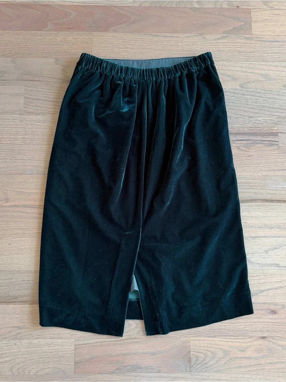 J.Crew Velvet Midi Skirt Green Size S